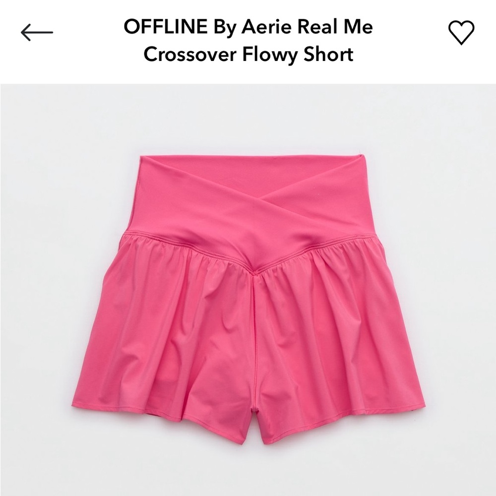 Aerie crossover flowy shorts